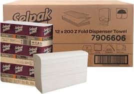 SELPAK Z KATLAMA HAVLU ULTRA GENİŞ ÇİFT KATLI 200 LÜ X 12 PAKET