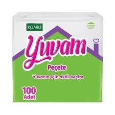 KOMİLİ 30X30 KARE PEÇETE 100 LÜ