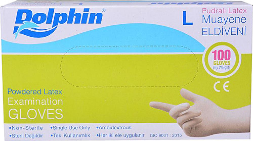 DOLPHİN PUDRALI MUAYENE ELDİVENİ LARGE